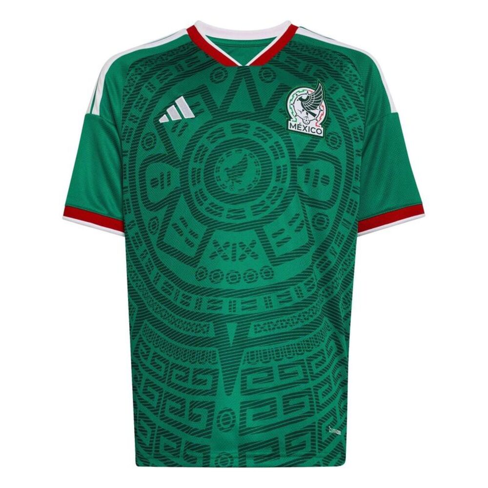 Adidas Childrens/Kids World Cup 2026 Mexican Home Shirt / Green/White